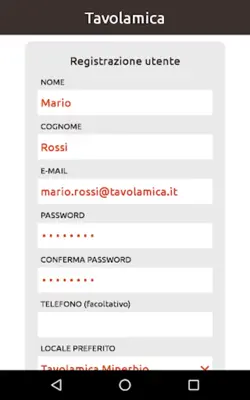 Tavolamica android App screenshot 7